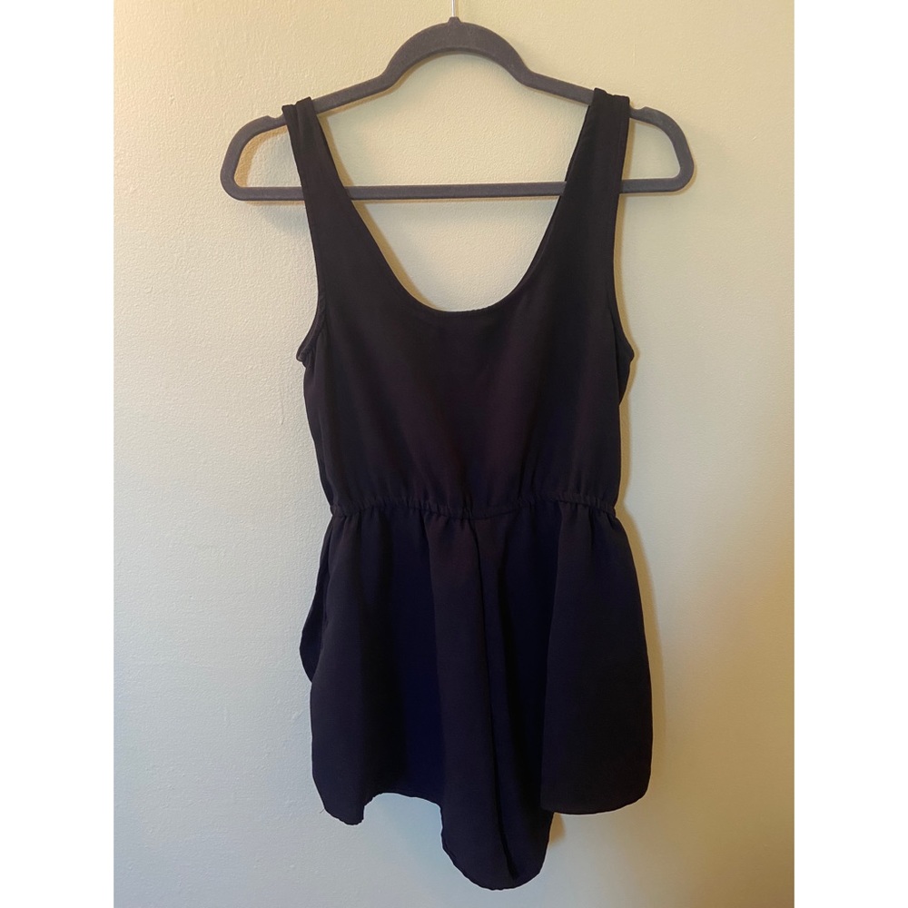Black MINKPINK sleeveless romper. Barely worn.